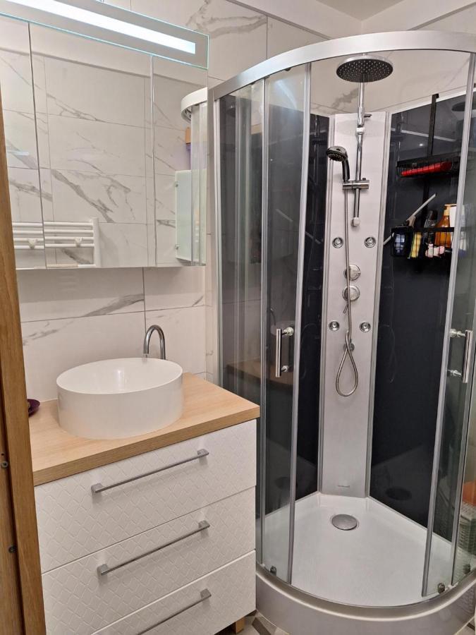 Charmant Appartement Residentiel Avec Terrasse, Jardin Privatif Et Piscine A Cannes Luaran gambar